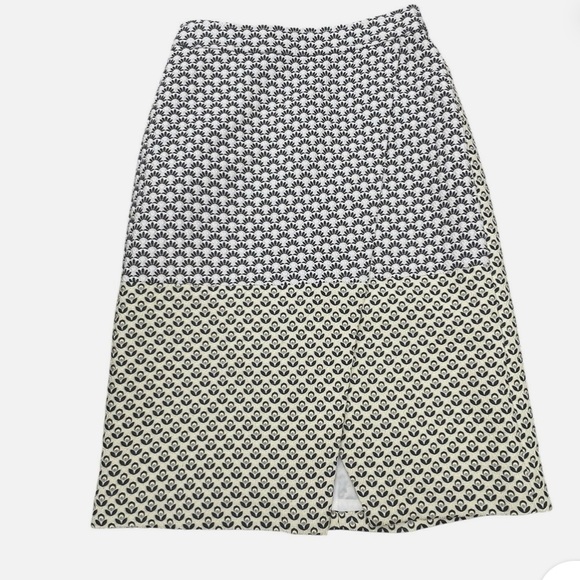 J Crew Collection Italian Jacquard Faux Wrap Skirt. Size 0 - Picture 5 of 9